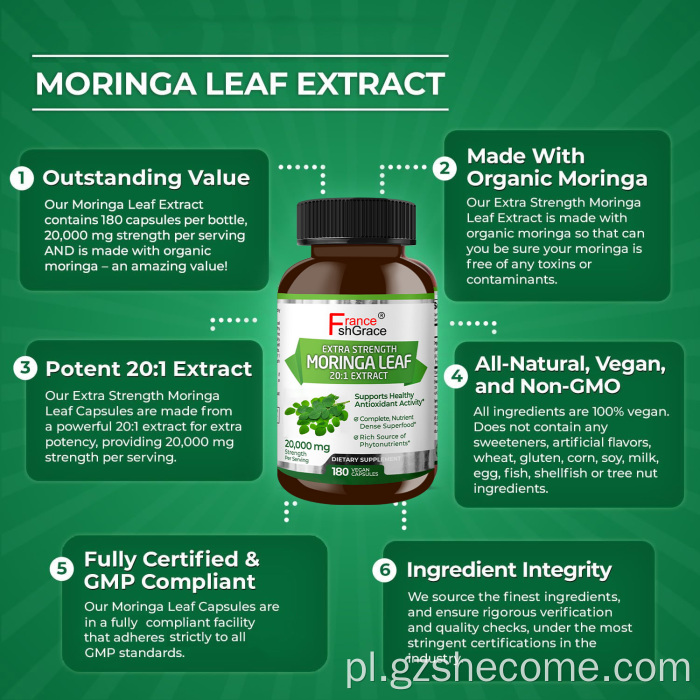 Suplement Moringa wspiera ciśnienie krwi